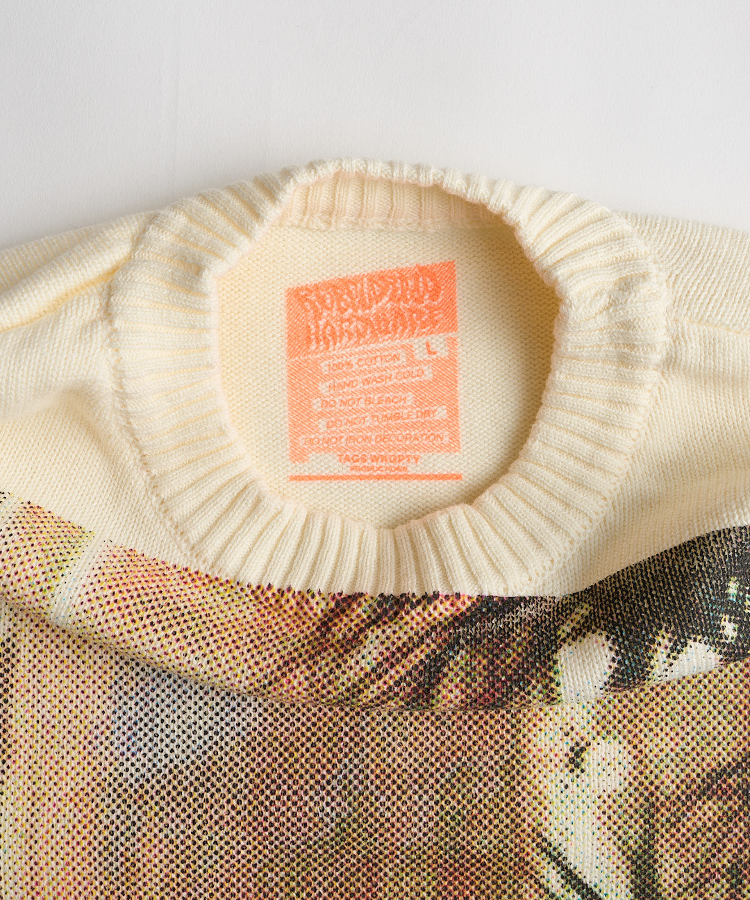 “JEANNETTE LEE” SHOT BY SHIEILA ROCK COTTON KNIT SWEATER